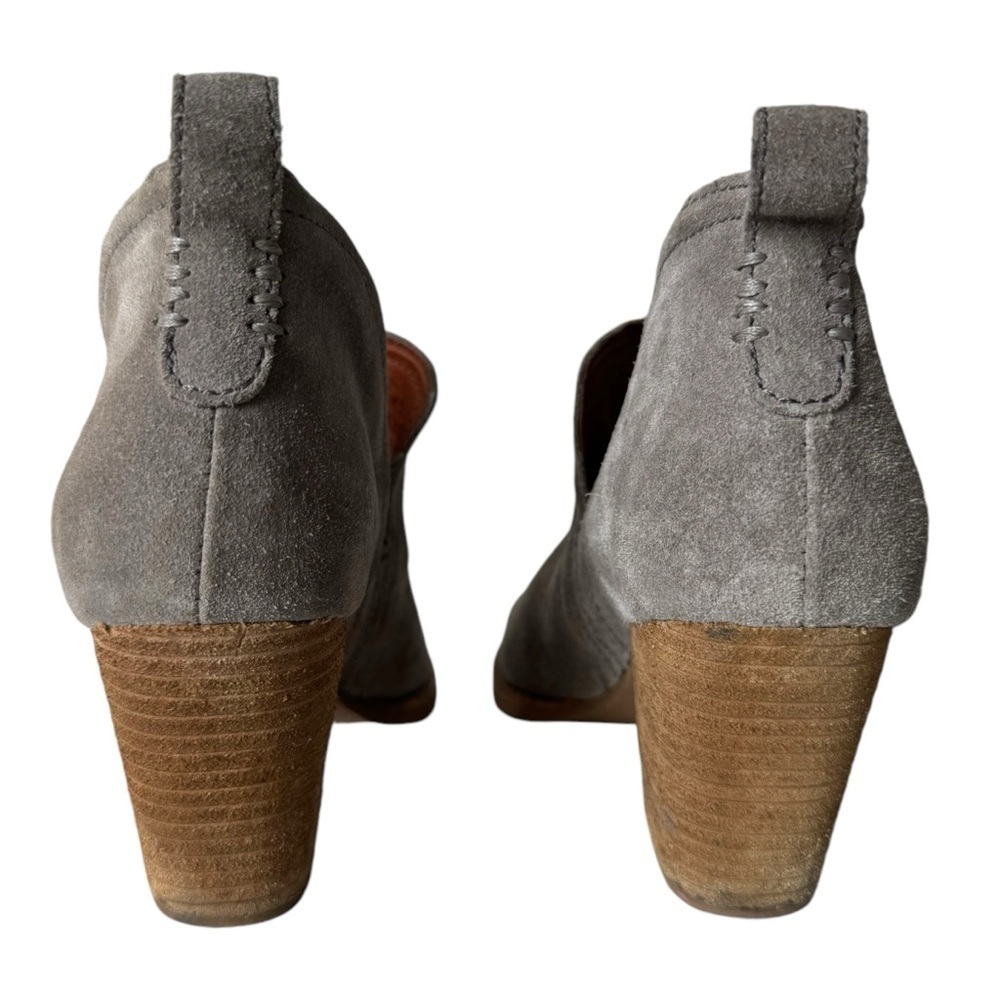 Jeffrey Campbell Rosalee Western Ankle Boot Taupe Suede Women's Size 6.5 - Picture 3 of 11
